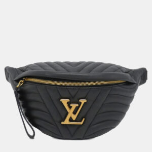 Louis Vuitton Black Leather New Wave Bumbag
