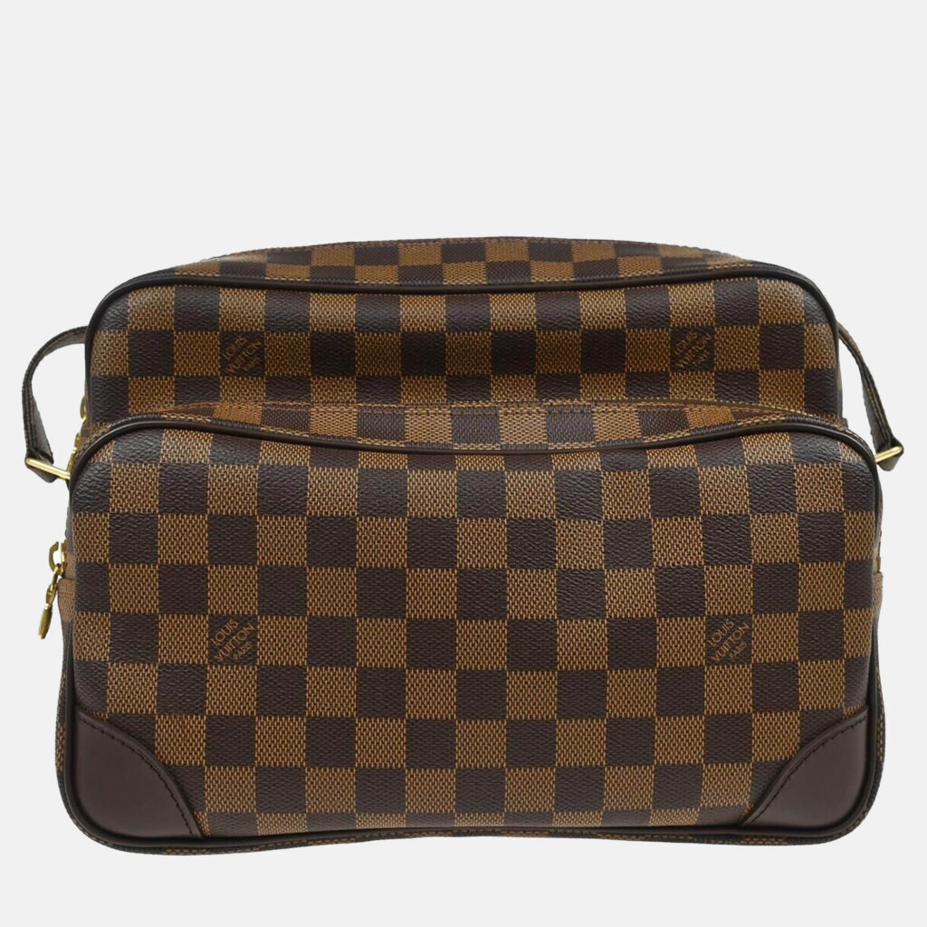 luxury-women-louis-vuitton-used-handbags-p1138595-008 Louis Vuitton Brown Damier Ebene Canvas Nile Shoulder Bag