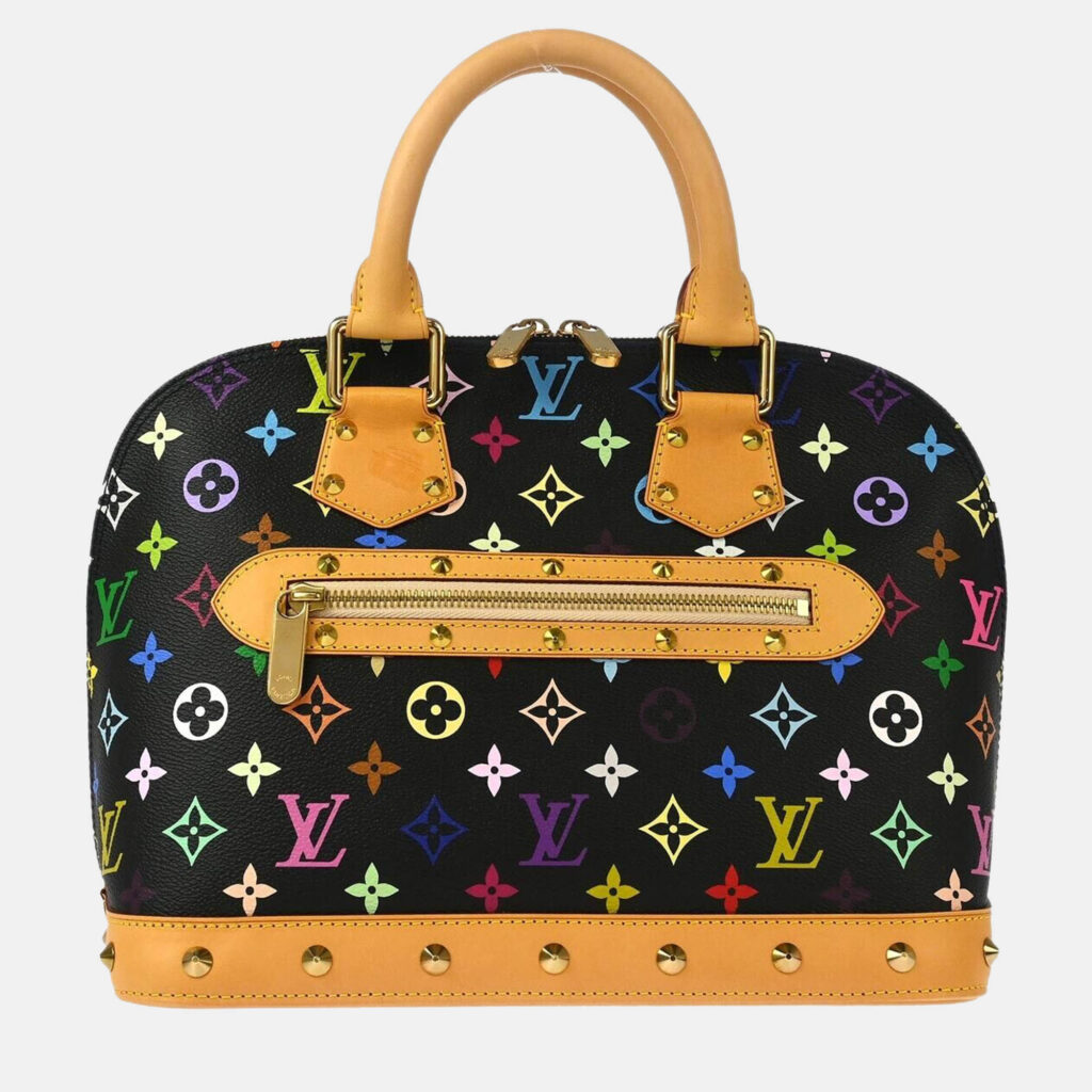 Louis Vuitton Black Monogram Multicolor Canvas Alma Handbag