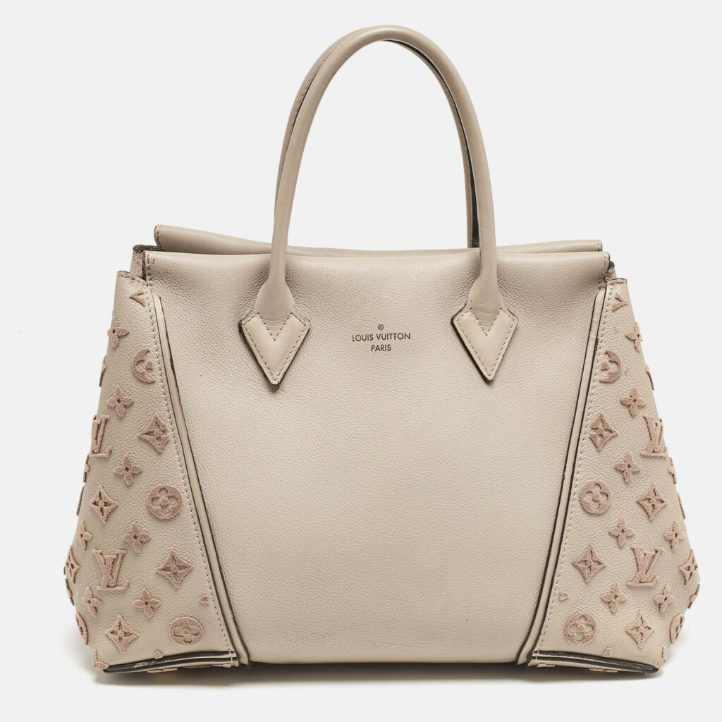 Louis Vuitton Galet Beige Monogram Leather W PM Bag