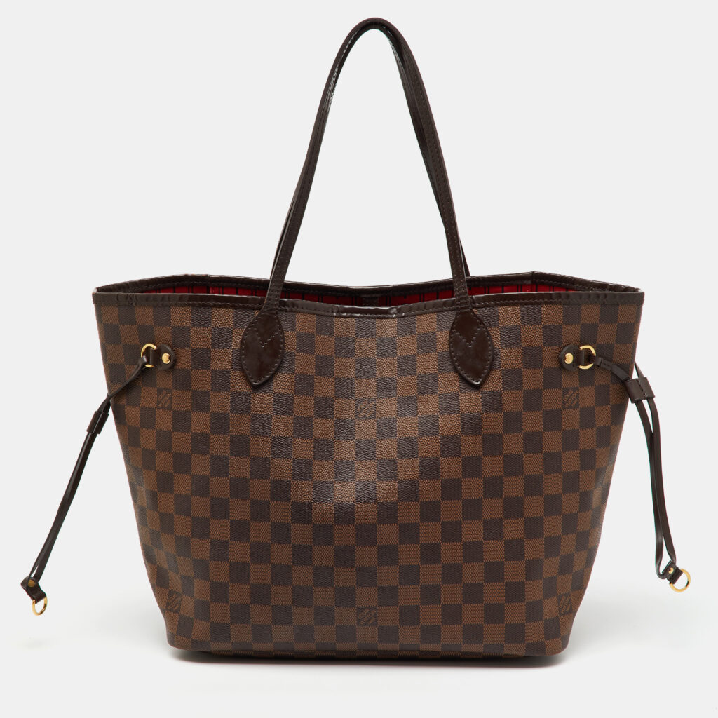 luxury-women-louis-vuitton-used-handbags-p1139753-010 Louis Vuitton Damier Ebene Canvas Neverfull MM Bag