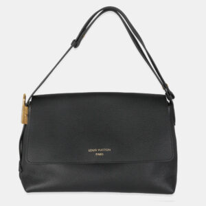 Louis Vuitton Black Grained Calf Leather Low Key Messenger bag