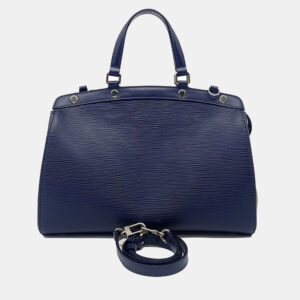 Louis Vuitton Navy Blue Leather Epi Brea MM bag