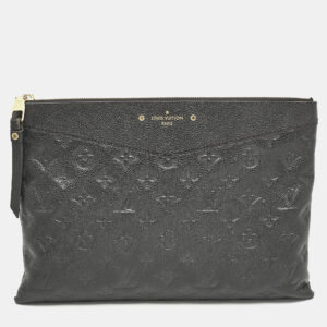 Louis Vuitton Black Monogram Empreinte Leather Daily Pouch