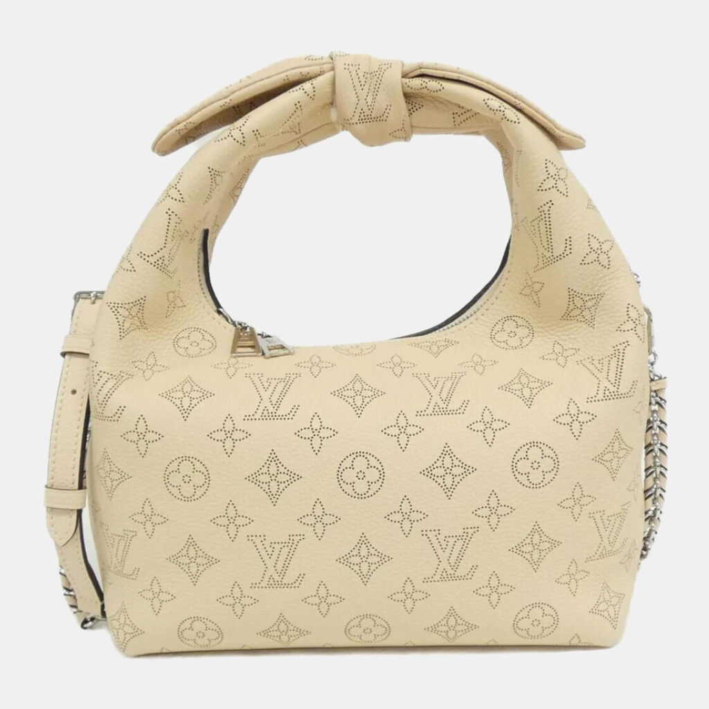 Louis Vuitton Beige Mahina Leather PM Shoulder Bag