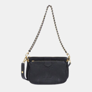 Louis Vuitton Black Monogram Empreinte Leather Multi Pochette Accessoires Shoulder Bag