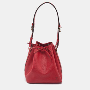 Louis Vuitton Red Epi Leather Petit Noe Bag