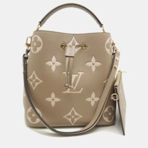 Louis Vuitton Tourterelle Monogram Empreinte Leather Montsouris PM Backpack