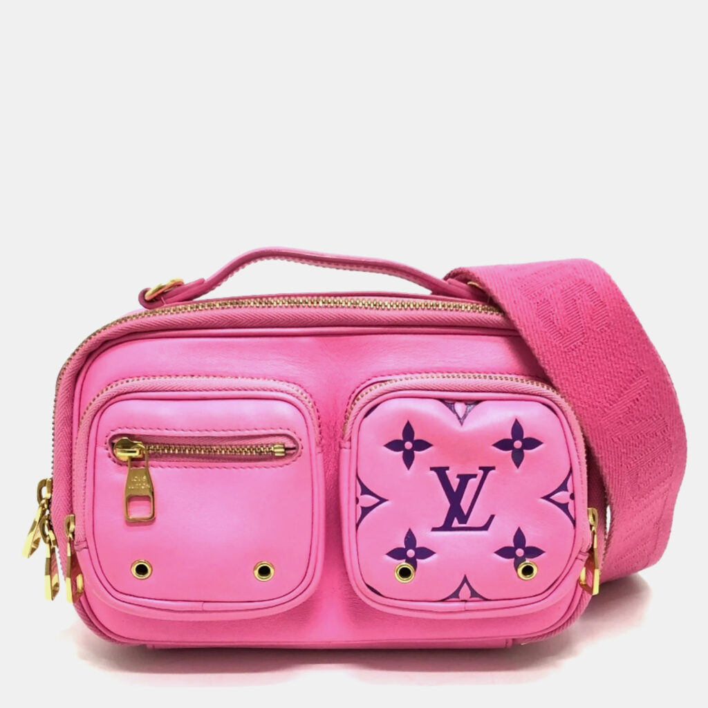 luxury-women-louis-vuitton-used-handbags-p1143202-003 Louis Vuitton Rose Pink Leather Utility Crossbody Bag