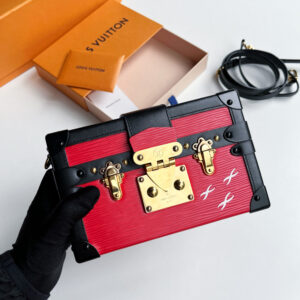 Louis Vuitton Red Epi Leather Small Trunk Bag