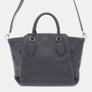 Louis Vuitton Noir Monogram Mahina Haumea Satchel Bag