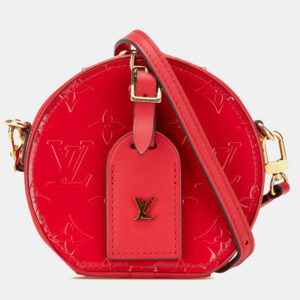 Louis Vuitton Red Monogram Vernis Mini Boite Chapeau Souple