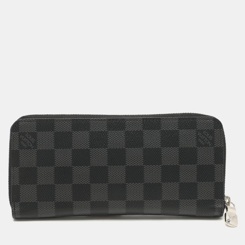luxury-women-louis-vuitton-used-handbags-p1145461-001 Louis Vuitton Damier Graphite Canvas Vertical Zippy Wallet