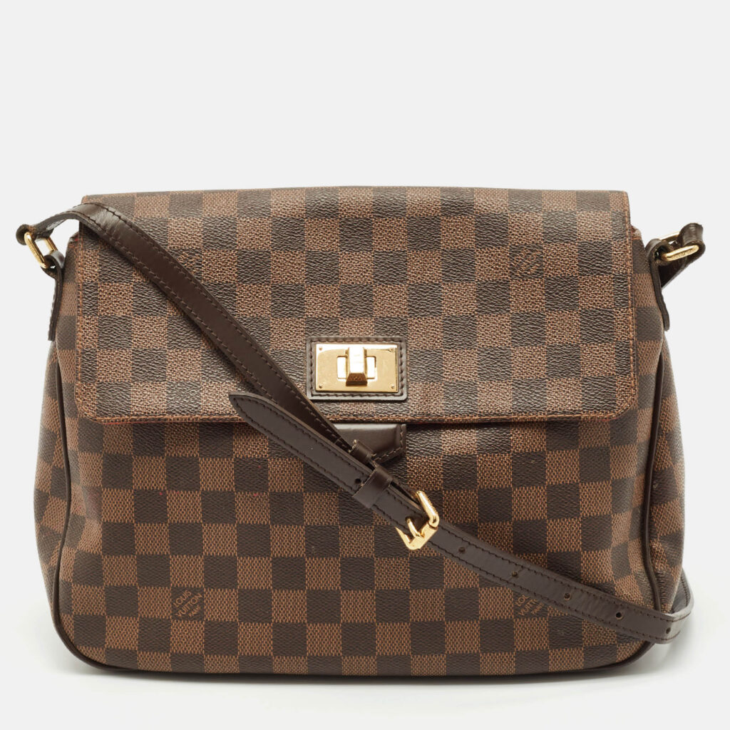 luxury-women-louis-vuitton-used-handbags-p1146056-015 Louis Vuitton Damier Ebene Canvas Besace Rosebery Bag