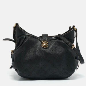 Louis Vuitton Black Monogram Mahina Leather XS Bag