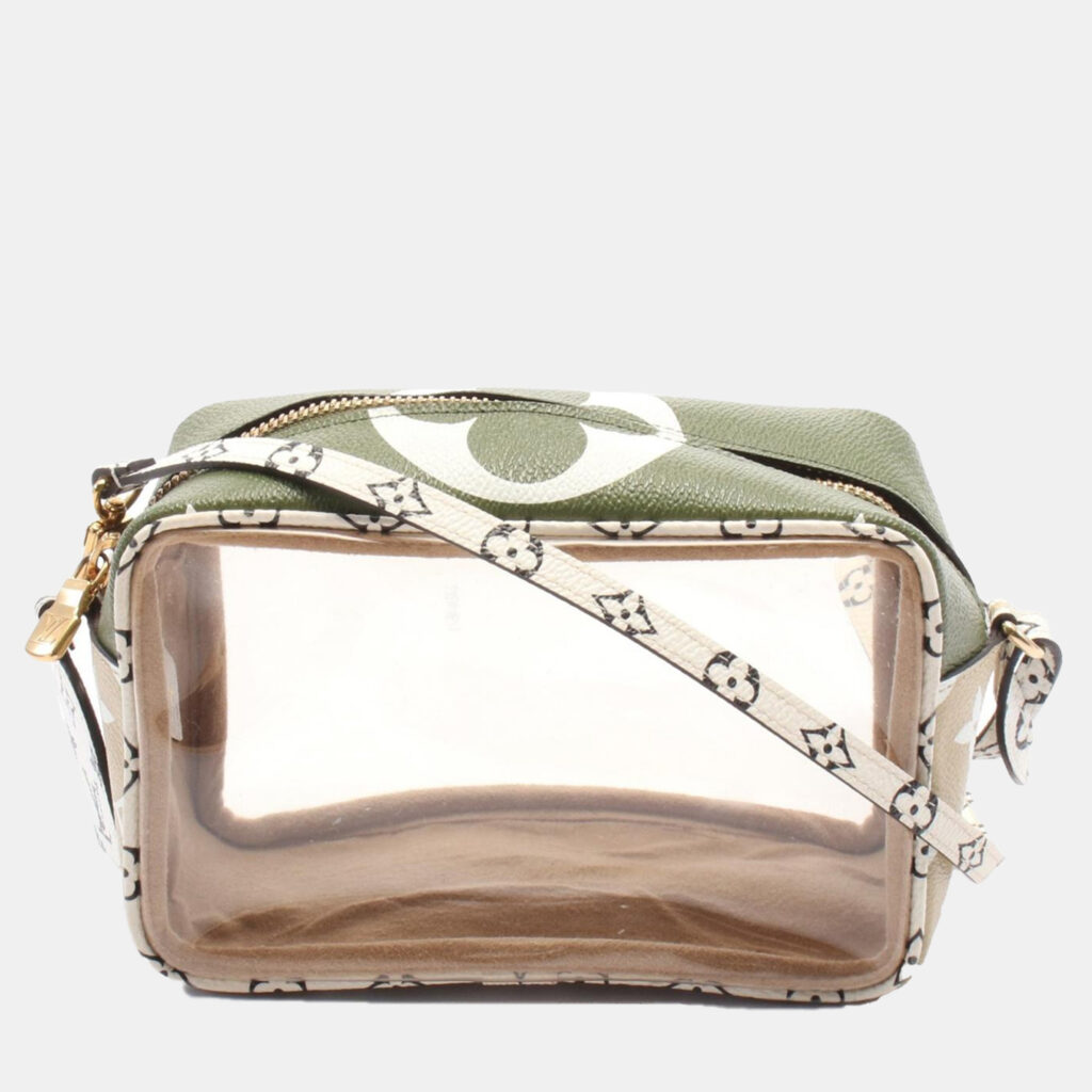 luxury-women-louis-vuitton-used-handbags-p1146865-004 Louis Vuitton White Khaki Monogram Giant Canvas Beach Shoulder Bag