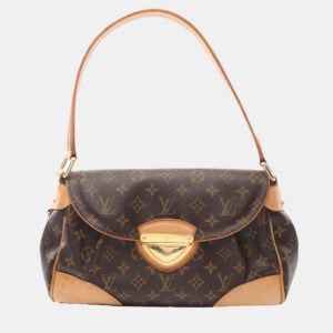 Louis Vuitton Beverly Mm Shoulder Bag Monogram Canvas Brown