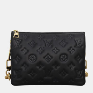 Louis Vuitton Black Leather Coussin BB Shoulder Bag