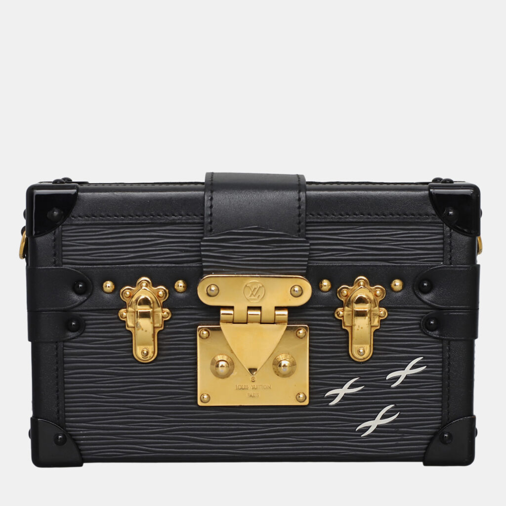 luxury-women-louis-vuitton-used-handbags-p1147304-001 Louis Vuitton Black Epi Leather Petite Malle Shoulder Bag