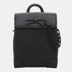 Louis Vuitton Black Taurillon Leather Monogram Nano Steamer Bag