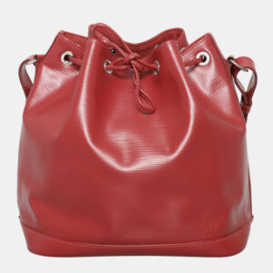 Louis Vuitton Red Leather Vintage Epi NeoNoe Bag