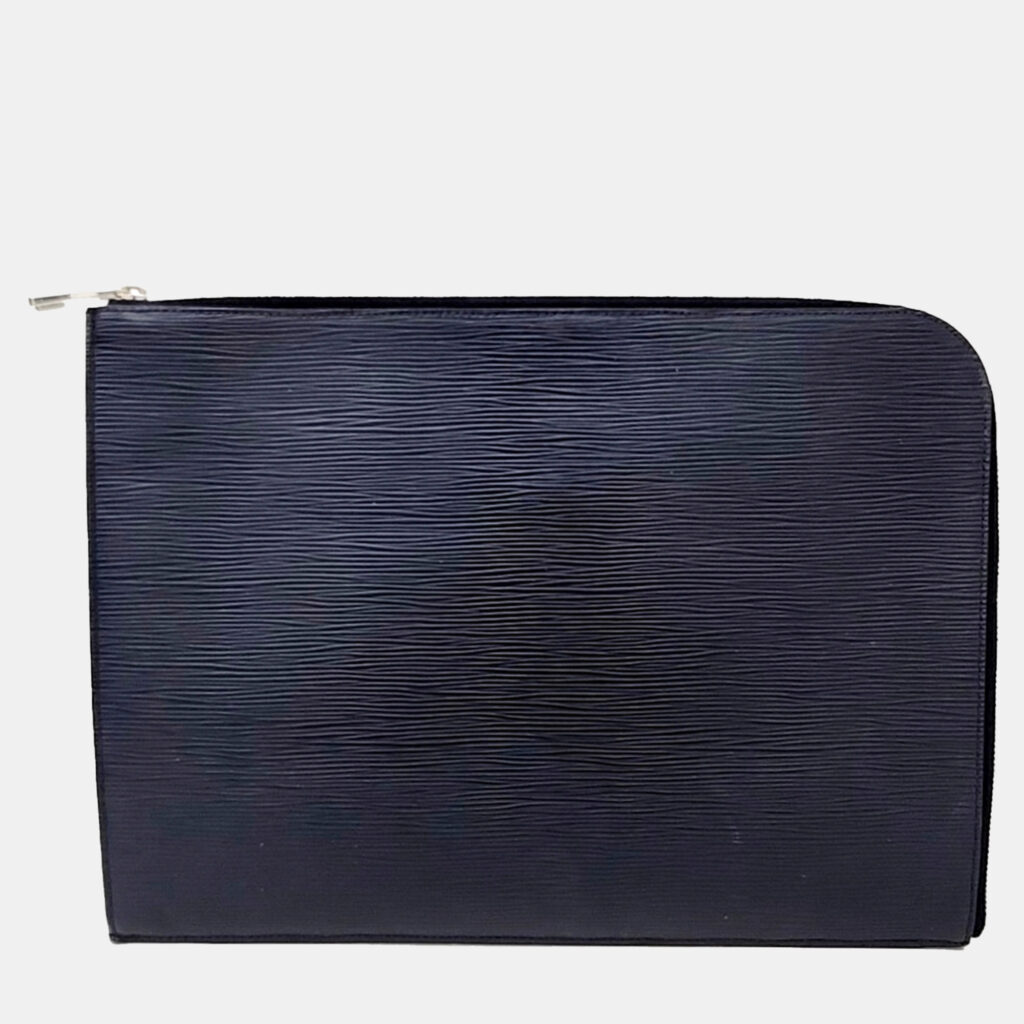 luxury-women-louis-vuitton-used-handbags-p1147579-002 Louis Vuitton Black Epi Leather Epi Pochette Jour GM bag