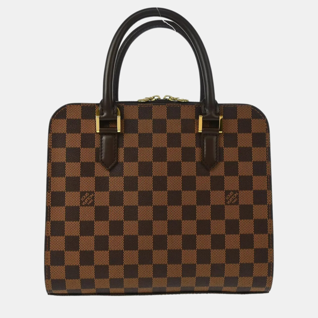 luxury-women-louis-vuitton-used-handbags-p1148985-010 Louis Vuitton Brown Damier Triana Handbag