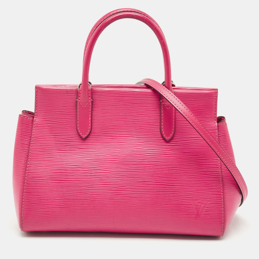 luxury-women-louis-vuitton-used-handbags-p1149821-006 Louis Vuitton Fuchsia Epi Leather Marly BB Bag
