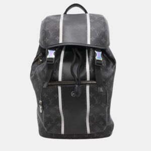 Louis Vuitton Black Monogram Eclipse Hiroshi Fujiwara Fragment Flash Backpack
