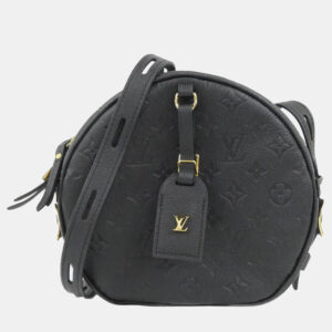 Louis Vuitton Black Monogram Empreinte Boite Chapeau Souple MM Shoulder Bag