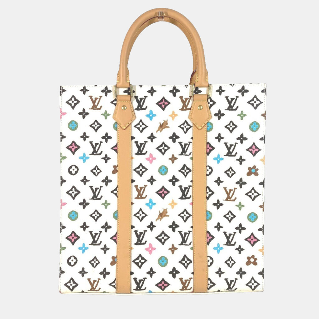 luxury-women-louis-vuitton-used-handbags-p1150797-003 Louis Vuitton Multicolor Monogram Canvas Craggy Sac Plat Tote Bag