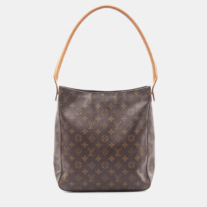 Louis Vuitton Looping Gm Shoulder Bag Monogram Leather Brown