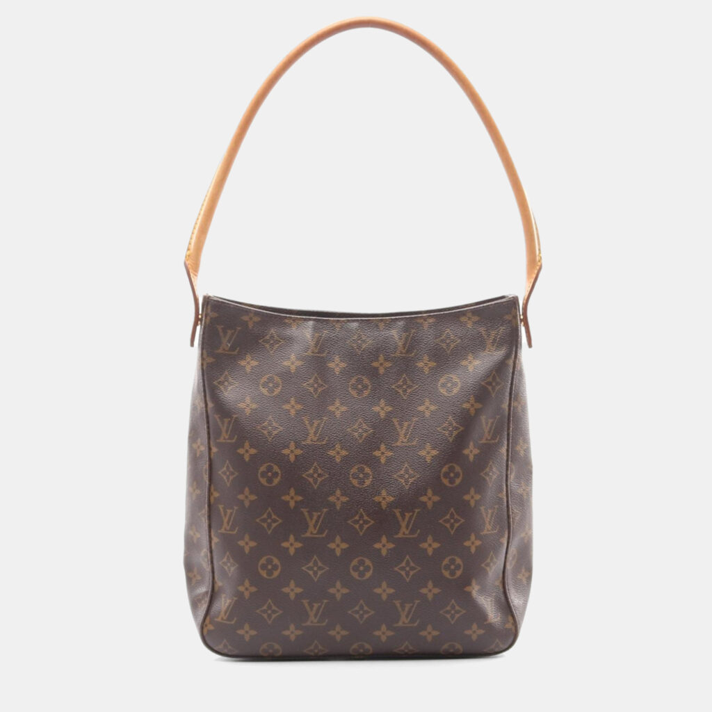Louis Vuitton Looping Gm Shoulder Bag Monogram Leather Brown