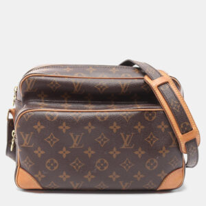Louis Vuitton Nile Shoulder Bag Monogram Canvas Leather