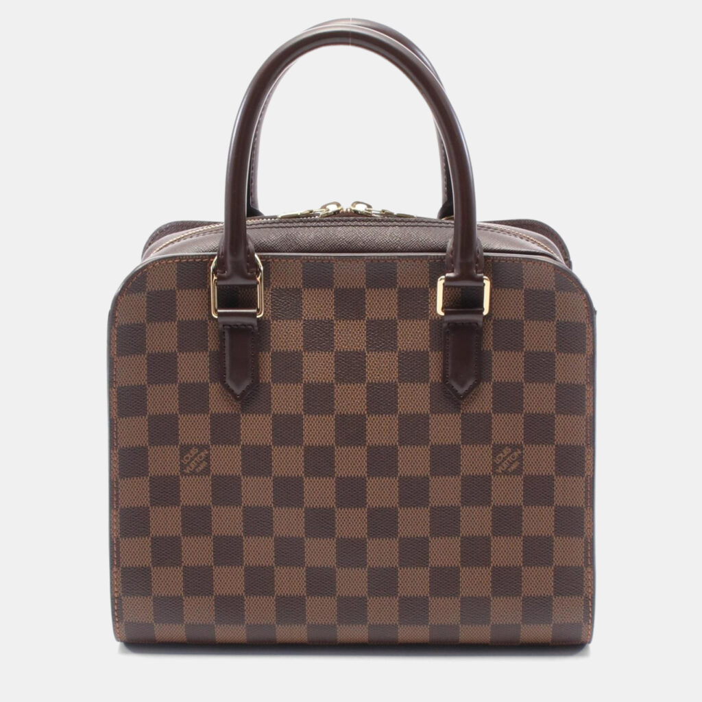 luxury-women-louis-vuitton-used-handbags-p1151610-002 Louis Vuitton Brown Damier Ebene Triana Handbag
