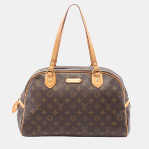Louis Vuitton Brown Monogram Leather Tambourin Shoulder Bag