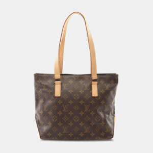 Louis Vuitton Brown Monogram Leather Cabas Piano Shoulder Bag