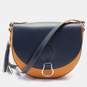 Louis Vuitton Saffron Epi Indigo Saint Cloud Shoulder Bag