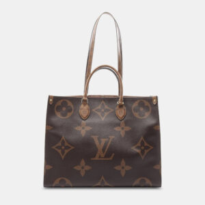 Louis Vuitton Brown Monogram Giant Reverse On-The-Go GM Shoulder Bag