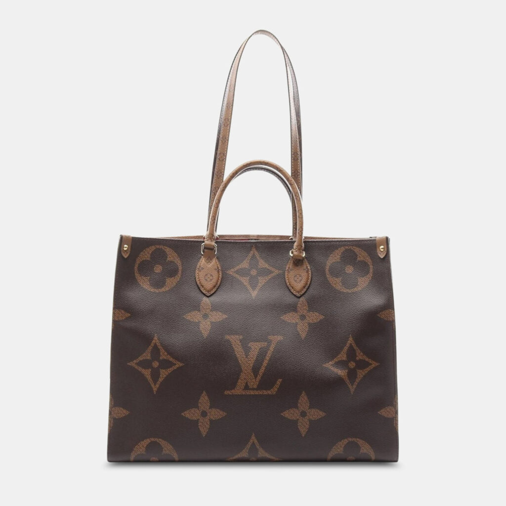 Louis Vuitton Brown Monogram Giant Reverse On-The-Go GM Shoulder Bag