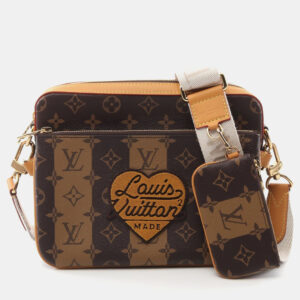 Louis Vuitton Monogram Stripe Nigo Trio Messenger Crossbody Bag