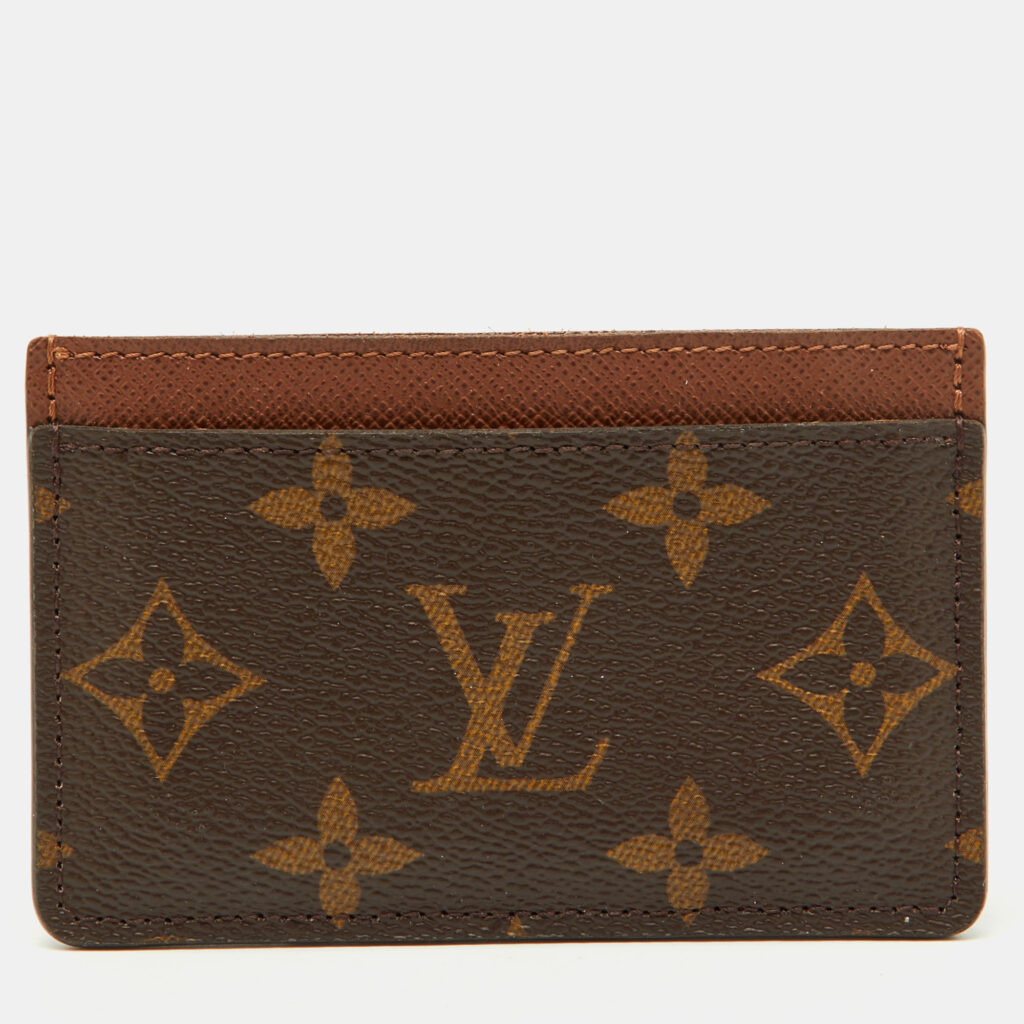 luxury-women-louis-vuitton-used-handbags-p1152774-007 Louis Vuitton Armagnac Monogram Canvas Card Holder