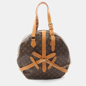 Louis Vuitton Brown Coated Canvas Leather Soft Hat Trunk Shoulder Bag