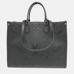 Louis Vuitton Black Monogram Empreinte OnTheGo GM Handbag
