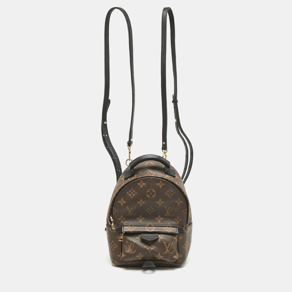 luxury-women-louis-vuitton-used-handbags-p1154181-001 Louis Vuitton Monogram Canvas Mini Palm Springs Backpack
