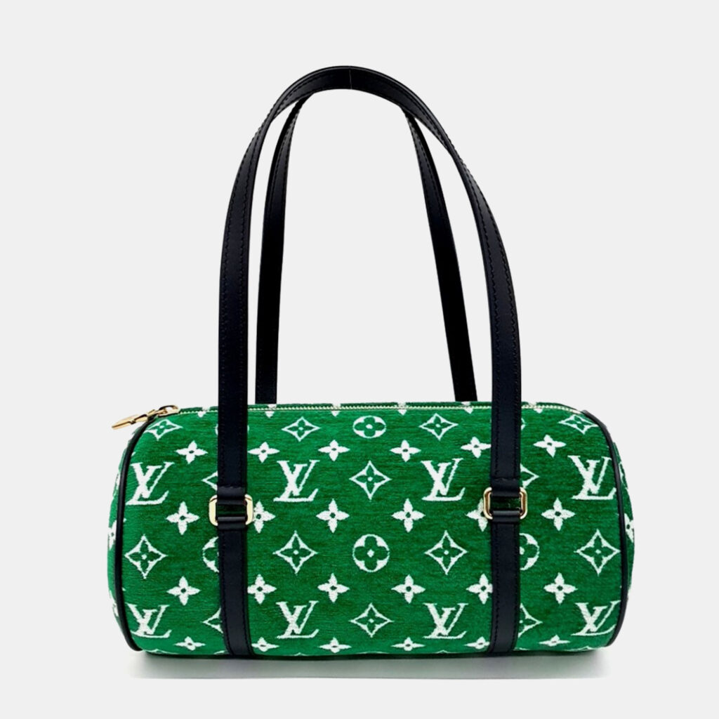 Louis Vuitton Green Fabric Papillon bag