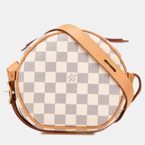 Louis Vuitton White Damier Azur Boite Chapeaux Souple PM