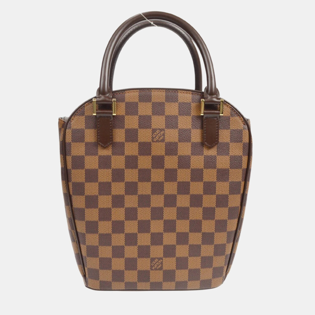 luxury-women-louis-vuitton-used-handbags-p1155456-002 Louis Vuitton Brown Damier Canvas Sarria Seau Handbag