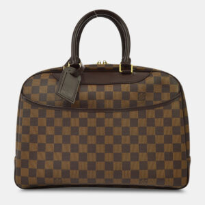 Louis Vuitton Brown Damier Canvas Deauville Bowling Vanity Bag