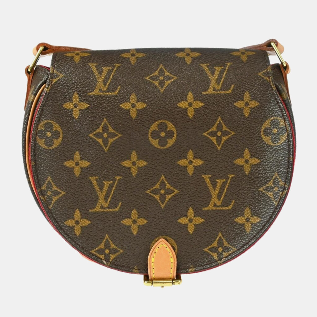 luxury-women-louis-vuitton-used-handbags-p1155493-007 Louis Vuitton Brown Monogram Canvas Tambourine Shoulder Bag